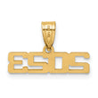 14K Polished 2023 Graduation Charm