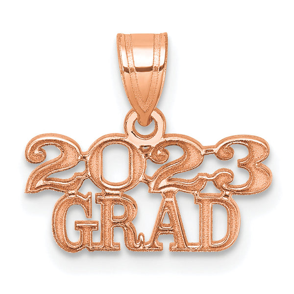 14k Polished Rose Gold 2023 GRAD Charm