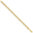 Kelly Waters Gold-plated 6.5mm Double Link Charm 7.25 inch Bracelet