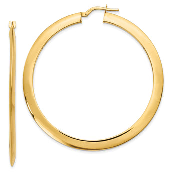 14K Polished Hoop Earrings