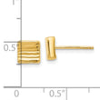 14K Gold Post Earrings