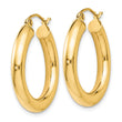14K Polished Lightweight Hoop Earrings