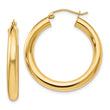 14K Polished Lightweight Hoop Earrings