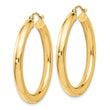 14K Polished Lightweight Hoop Earrings