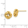 14K Polished Love Knot Post Earrings