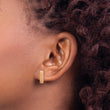 14K Rose Gold Polished Post Earrings