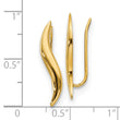14K Polished Ear Climber Earrings