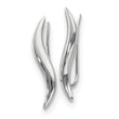14K White Gold Polished Fancy Ear Climber Earrings