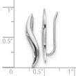 14K White Gold Polished Fancy Ear Climber Earrings