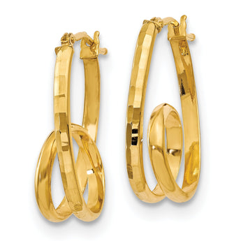 14K Polished Fancy Earrings