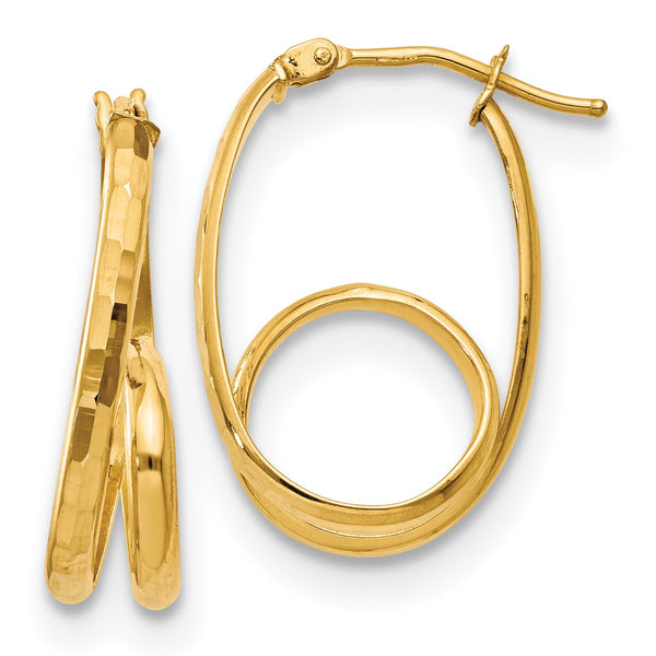 14K Polished Fancy Earrings