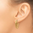 14K Polished Fancy 3 Hoop Earrings