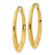 14K Polished Hoop Earrings