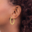 14K Polished Twisted Hoop Earrings