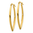14K Polished Fancy Hoop Earrings