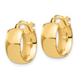 14K 6mm High Polished Hoop Earrings