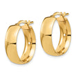 14K 6mm High Polished Hoop Earrings