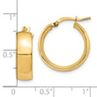 14K 6mm High Polished Hoop Earrings
