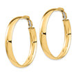 14K 6mm High Polished Omega Back Hoop Earrings
