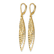 14k Polished D/C Leverback Earrings - Birthstone Company