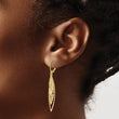 14k Polished D/C Leverback Earrings - Birthstone Company