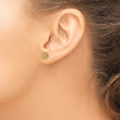 14k 7.75MM Filigree Ball Post Earrings