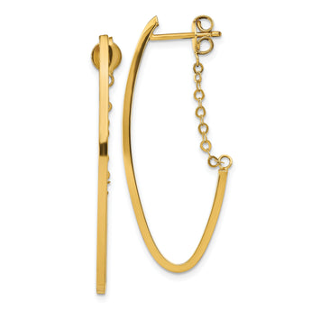 14k Polished Hoop Earrings