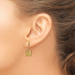 14k Polished and Brushed Butterfly Earrings