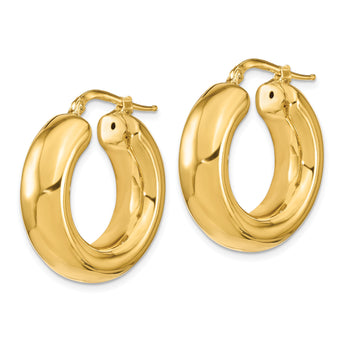 14k Polished Hoop Earrings