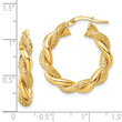 14K D/C Twisted Hoop Earrings
