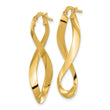 14K Polished Left and Right Eternity Hoop Earrings