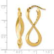 14K Polished Left and Right Eternity Hoop Earrings