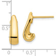14k Polished Post Earrings
