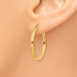 14k Polished 2.5mm Lightweight Tube Hoop Earrings