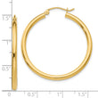 14k Polished 2.5mm Lightweight Tube Hoop Earrings