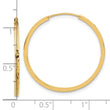 14K Diamond-cut Endless Hoop Earrings