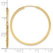 14K Diamond-cut Endless Hoop Earrings