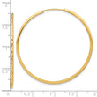 14K Diamond-cut Endless Hoop Earrings
