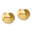 14K Polished Round Huggie Earrings