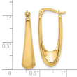 14K Polished Hoop Earrings