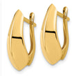14K Polished Hoop Earrings