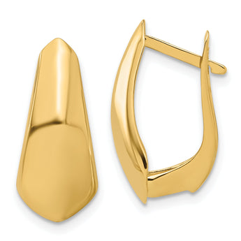 14K Polished Hoop Earrings