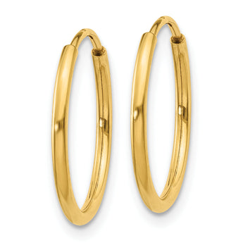 14k 1.25mm Endless Hoop Earring