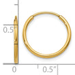 14k 1.25mm Endless Hoop Earring