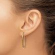 14k 1.25mm Diamond-cut Endless Hoop Earring