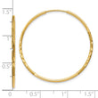 14k 1.25mm Diamond-cut Endless Hoop Earring