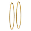 14k 1.25mm Diamond-cut Endless Hoop Earring