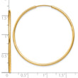 14k 1.5mm Polished Round Endless Hoop Earrings
