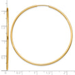 14k 1.5mm Polished Round Endless Hoop Earrings