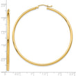 14k Polished 2x55mm Polished Hoop Earrings